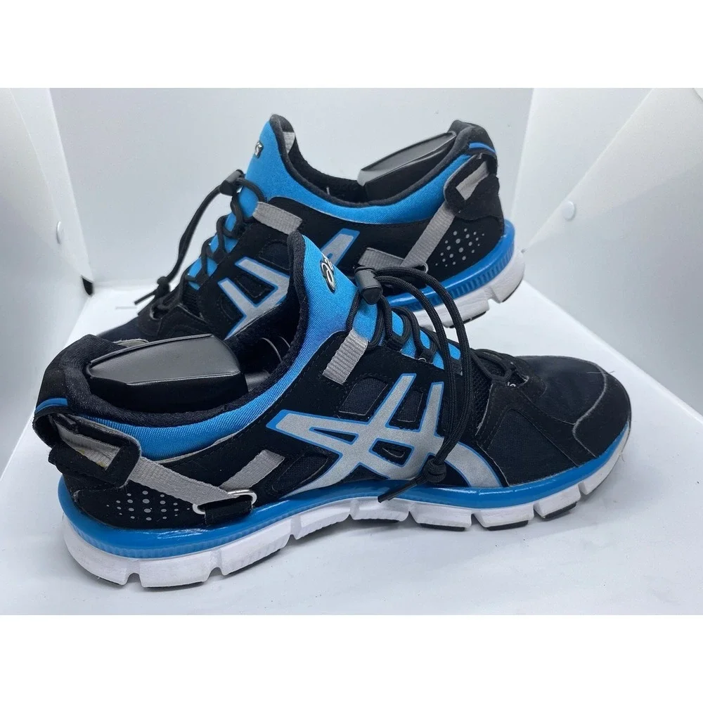 Asics Gel Synthesis Women's Size 9 Running Athletic Shoes, Black/Blue H350L